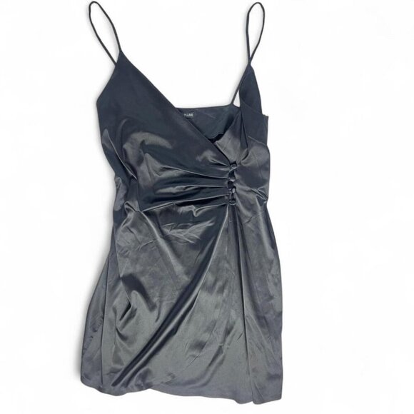 Zara Mini black satin dress #minidress #satin - Picture 1 of 6